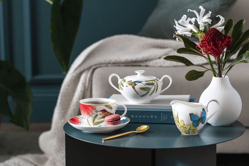 Bílý porcelán s barevnými motivy z Amazonie VILLEROY & BOCH